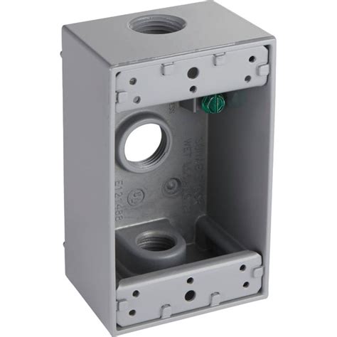 electrical box single gang|single gang weatherproof outlet box.